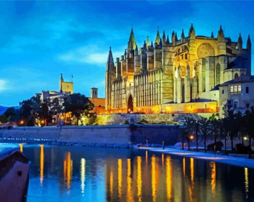Cathedral Of Palma De Mallorca Paint By Number
