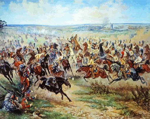 Cavalry Charge Battle Paint By Number
