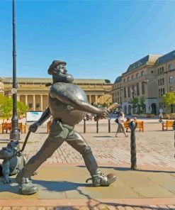 Desperate Dan Statue Dundee Paint By Number