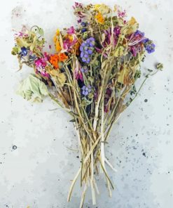 Dried Flowers Bouquet Paint By Number