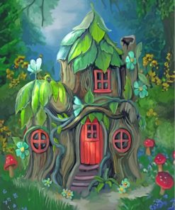 Fantasy Fairytale House Paint By Number