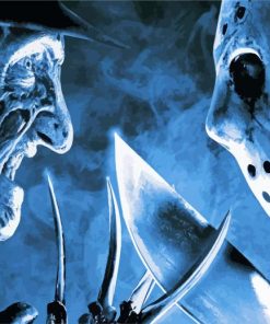 Freddy Vs Jason Movie Paint By Number