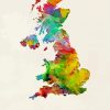 Great Britain Map Paint By Number