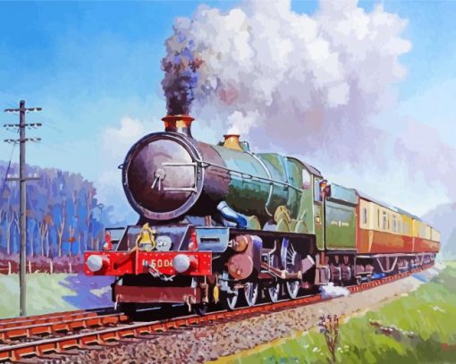 Gwr Steam Train Paint By Number