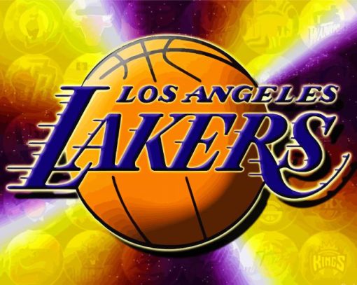 Lakers Basketball Team Logo Paint By Number