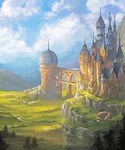 Medieval Fantasy Castle Paint By Number