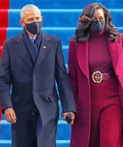 Michelle Obama With Obama Paint By Number
