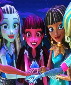 Monster High Cartoon Paint By Number