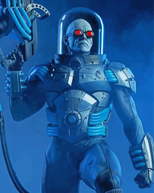 Mr Freeze Art Paint By Number