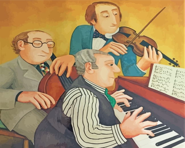 Musicians By Beryl Cook Paint By Number