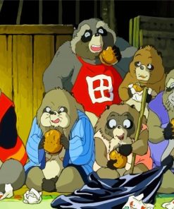 Pom Poko Animation Character Paint By Number