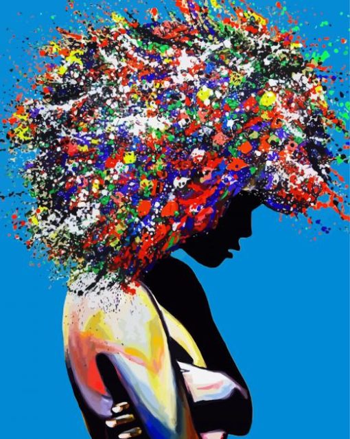 Pop Art African Woman Paint By Number