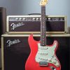 Red Fender Guitar Paint By Number
