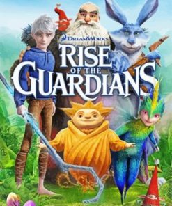 Rise Of The Guardians Movie Poster Paint By Number