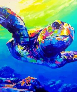 Sea Turtle Pop Art Paint By Number