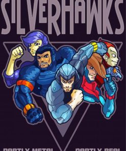 SilverHawks Poster Art Paint By Number