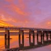 Tay Railway Bridge Dundee At Sunset Paint By Number