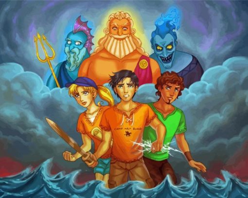 The Heroes Of Olympus Animation Art Paint By Number