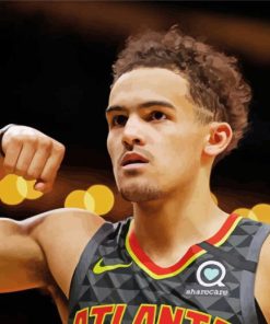 Trae Young Basketball Player Paint By Number
