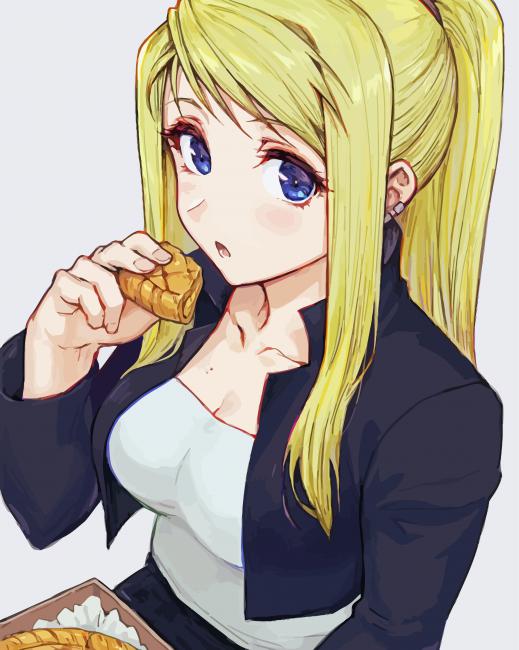Winry Rockbell Eating Paint By Number