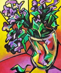 Abstract Flowers Picasso Paint By Number