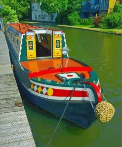 Aesthetic Canal Boat Paint By Number