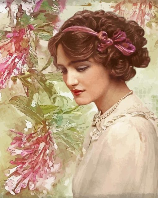Aesthetic Victorian Girl Paint By Number