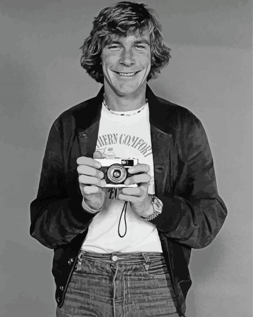 Black And White James Hunt Paint By Number