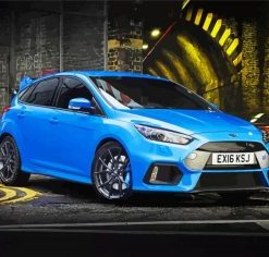 Blue Ford Rs Focus Paint By Number