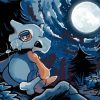 Cubone Looking To Moon Paint By Number