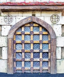 Medieval Castle Doors Paint By Number