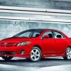Red Toyota Corolla Car Paint By Number