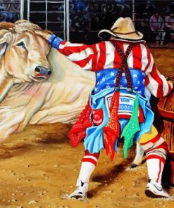Rodeo Clown Art Paint By Number