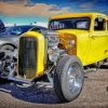 Yellow Street Rat Rod Paint By Number