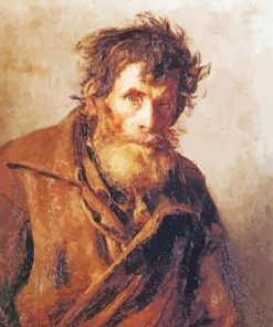 A Shy Peasant By Ilya Repin paint by numbers