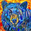 Abstract Bear Art paint by numbers