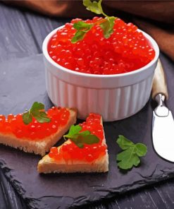 Aesthetic Fish Roe Caviar paint by numbers