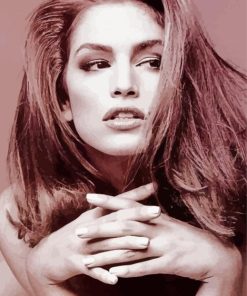 Cindy Crawford Model paint by numbers