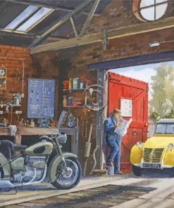 Car Garage paint by numbers