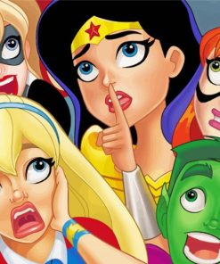 DC Super Hero Girls Animations paint by number