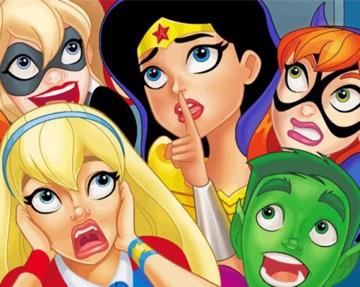 DC Super Hero Girls Animations paint by number