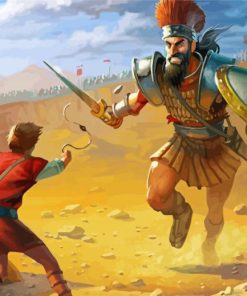 David And Goliath paint by numbers