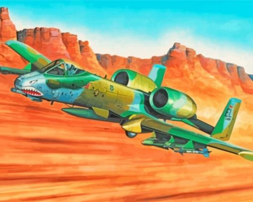 Fairchild A-10 Aircraft paint by numbers