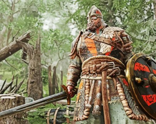 For Honor Viking Character paint by numbers