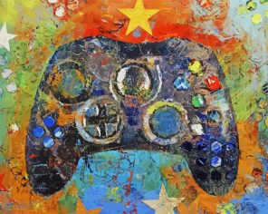 Game Controller Art paint by numbers