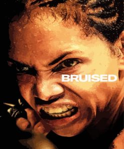 Halle Berry Bruised Movie paint by numbers
