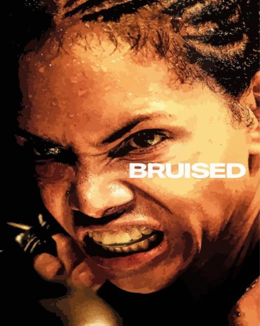 Halle Berry Bruised Movie paint by numbers