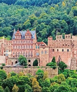 Heidelberg Castle Germany paint by numbers