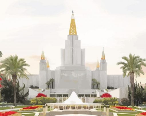Ids Oakland Temple Art paint by numbers