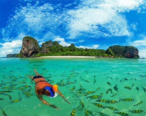 Koh Phi Phi paint by number